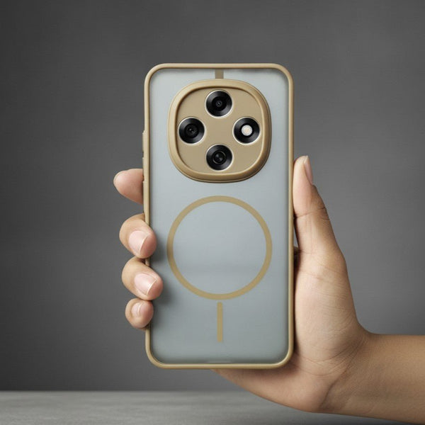 KYRON Brown Camera Protection Matte Case for Oppo F31 Pro - The Hatke