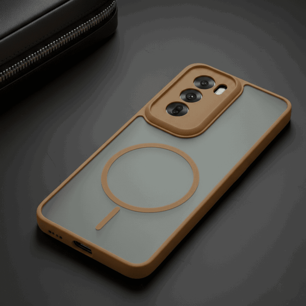 KYRON Brown Matte Case for Oppo Reno 12 Pro - The Hatke