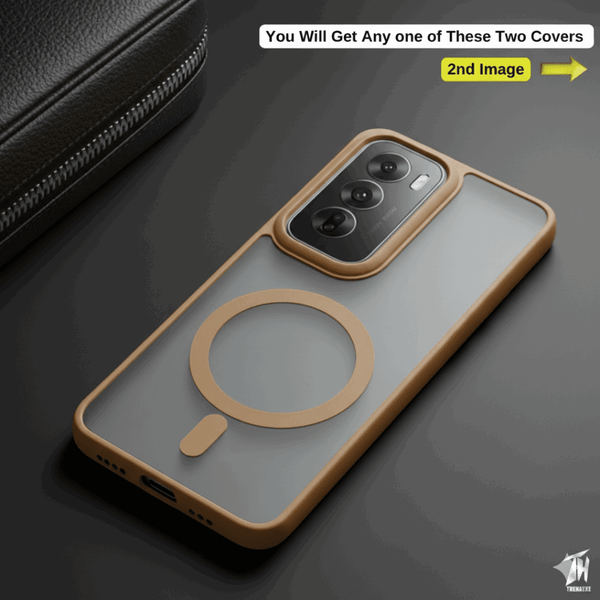 KYRON Brown Matte Case for Oppo Reno 12 Pro - The Hatke