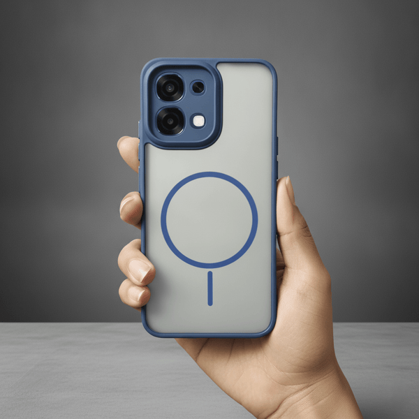 KYRON Dark Blue Camera Protection Matte Case for Oppo F31 - The Hatke