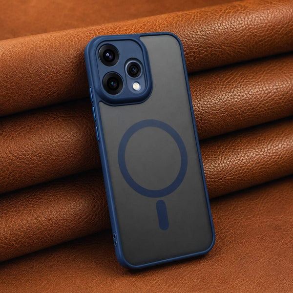 KYRON Dark Blue Matte Camera Protection Case for Oppo Reno 15 - The Hatke