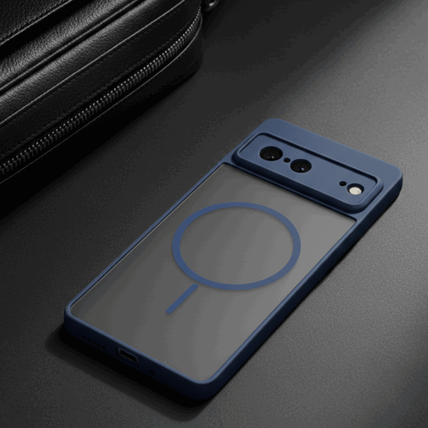 KYRON Dark Blue Matte Case for Google Pixel 7 - The Hatke