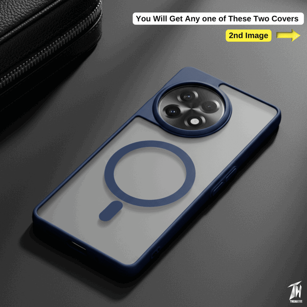 KYRON Dark Blue Matte Case for Oneplus 11 - The Hatke