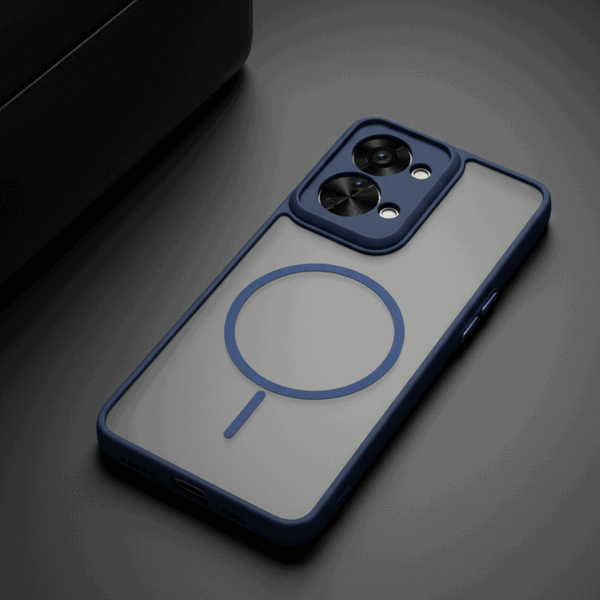 KYRON Dark Blue Matte Case for Oneplus Nord 2T - The Hatke