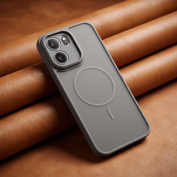 KYRON Grey Camera Protection Matte Case for Oneplus Nord Ce 6 - The Hatke