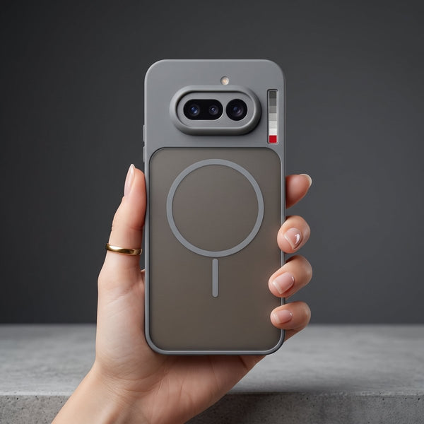 KYRON Grey Matte Camera Protection Case for Nothing Phone 4a - The Hatke