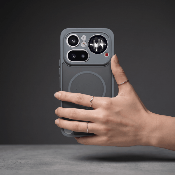 KYRON Grey Matte Camera Protection Case for Nothing Phone 4a Pro - The Hatke