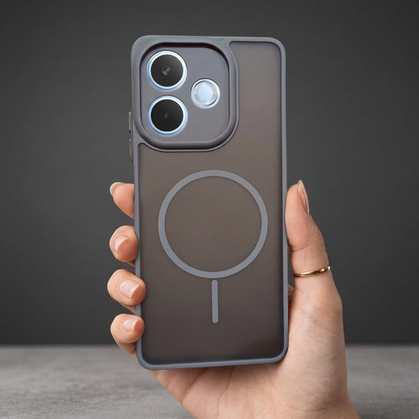 KYRON Grey Matte Camera Protection Case for Oppo A5 Pro - The Hatke