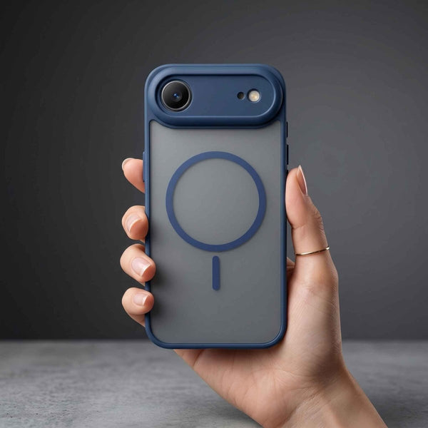 KYRON Matte Dark Blue Case for Apple Iphone Air - The Hatke