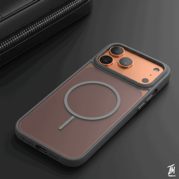 KYRON Matte Grey Case for Apple Iphone 17 Pro Max - The Hatke