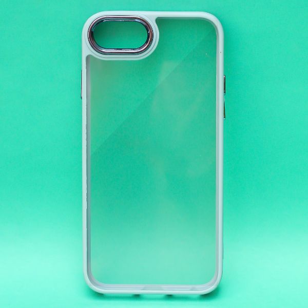 Lavender Blue Metal Protection Transparent Case for Apple iphone 7 - The Hatke