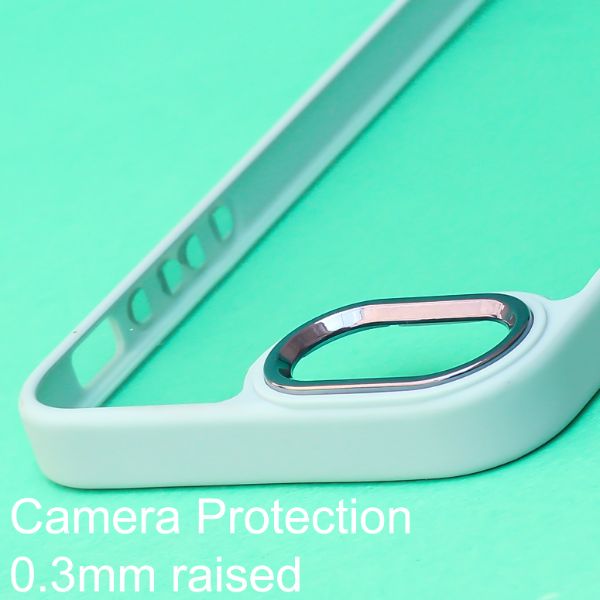 Lavender Blue Metal Safe Transparent Case for Apple iphone 7 - The Hatke