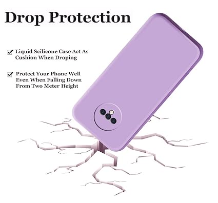 Lavender Camera Original Silicone case for Oneplus 7T - The Hatke