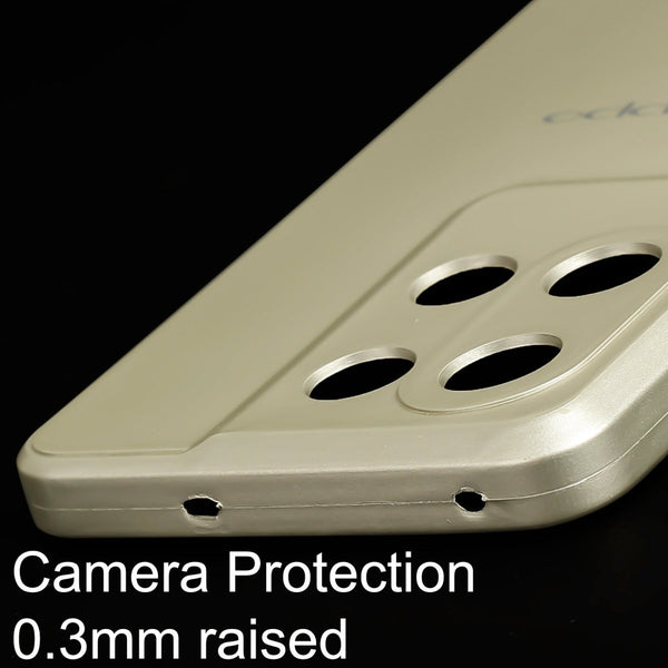 Lavender Metallic Finish Silicone Case for Oppo Reno 8 Pro - The Hatke