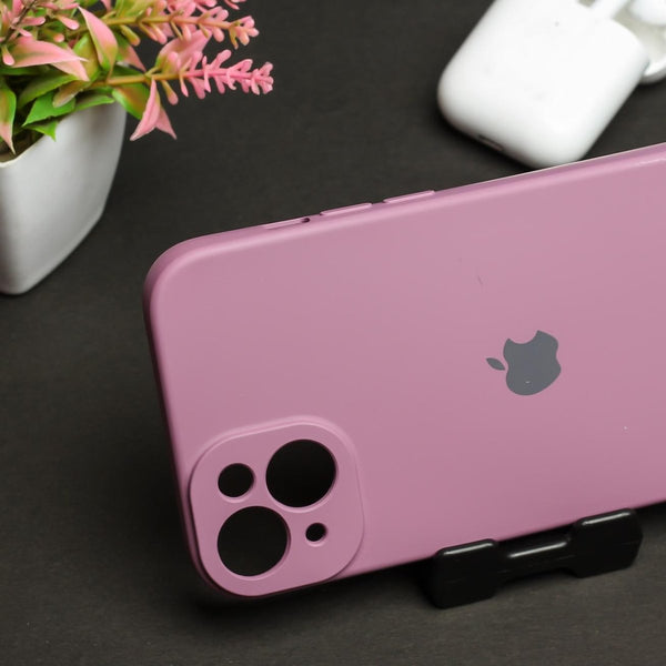 Lavender Original Camera Silicone case for Apple iphone 13 - The Hatke
