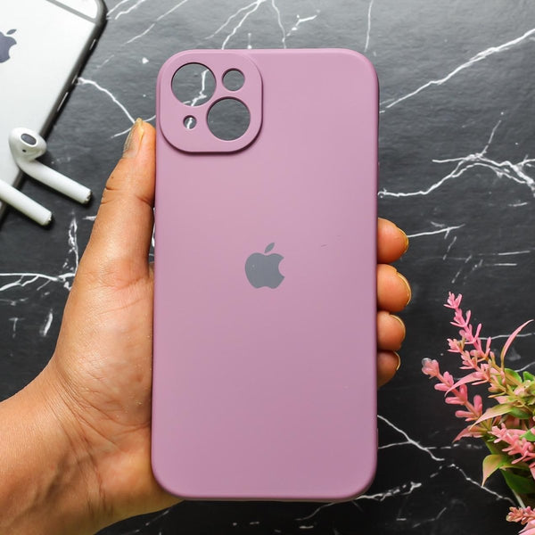 Lavender Original Camera Silicone case for Apple iphone 13 - The Hatke