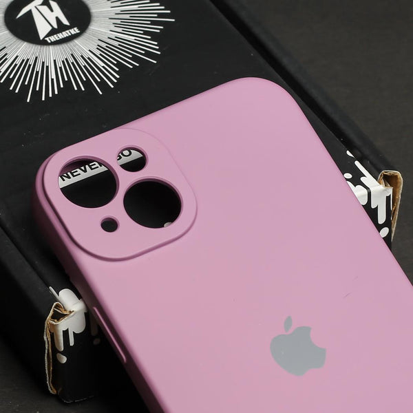 Lavender Original Camera Silicone case for Apple iphone 13 - The Hatke