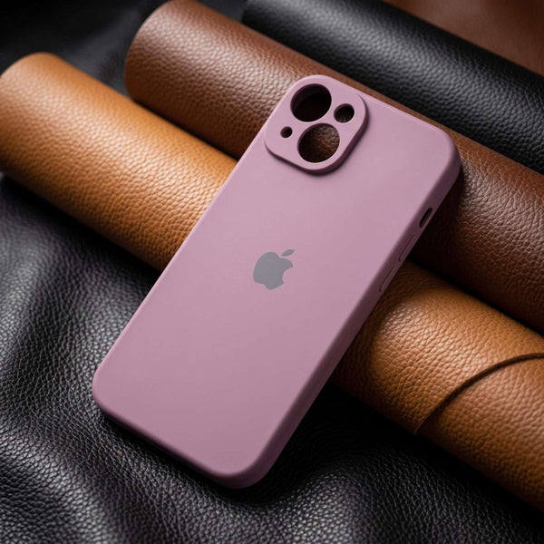Lavender Original Camera Silicone case for Apple iphone 15 Plus - The Hatke