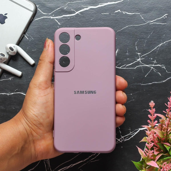 Lavender Original Camera Silicone case for Samsung S21 FE - The Hatke