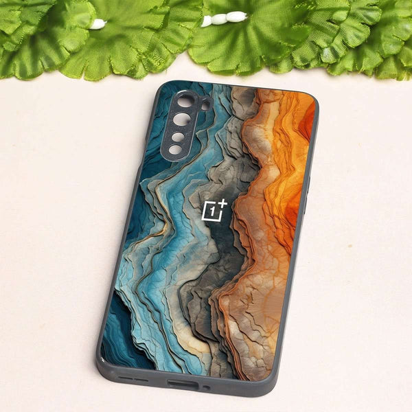 Layered Marble MB Case for Oneplus Nord - The Hatke