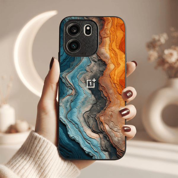 Layered Marble MB Case for Oneplus Nord CE 6 - The Hatke