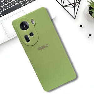 Light Green Candy Silicone Case for Oppo Reno 11