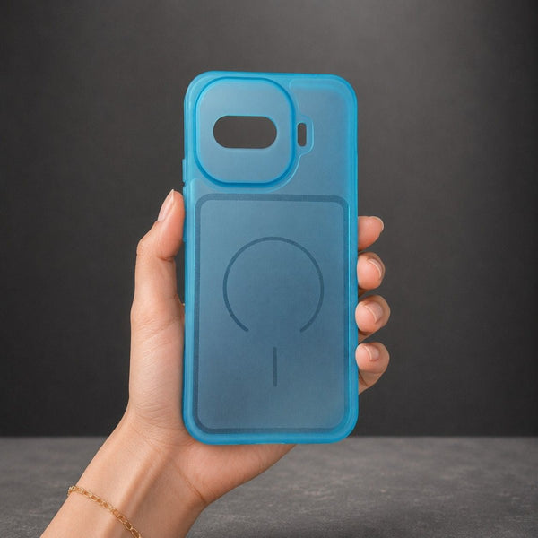 Light Blue Amber Silicone Case for iQOO 15r - The Hatke
