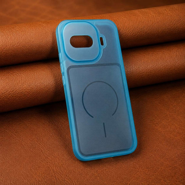 Light Blue Amber Silicone Case for iQOO 15r - The Hatke