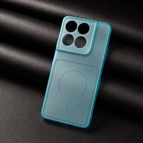 Light Blue Amber Silicone Case for Motorola Edge 60 Fusion - The Hatke