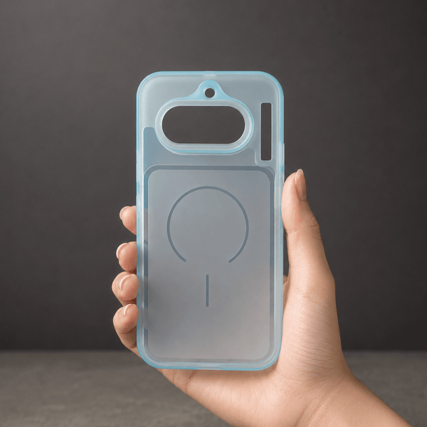 Light Blue Amber Silicone Case for Nothing Phone 4a - The Hatke