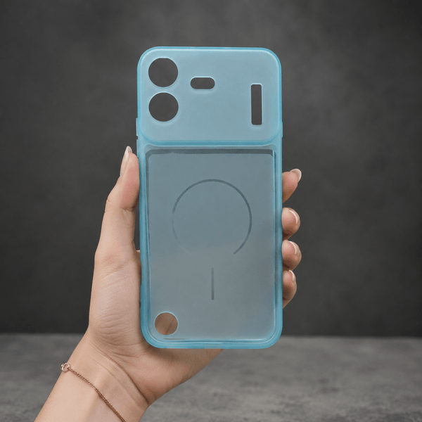 Light Blue Amber Silicone Case for Nothing Phone 4b - The Hatke