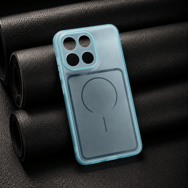 Light Blue Amber Silicone Case for Oneplus Nord 6 - The Hatke