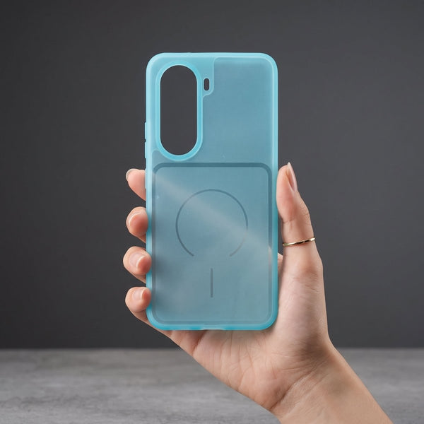 Light Blue Amber Silicone Case for Oneplus Nord Ce 6 Lite - The Hatke