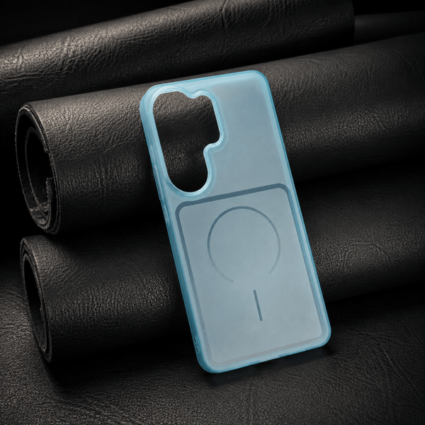 Light Blue Amber Silicone Case for Samsung S26 Ultra - The Hatke