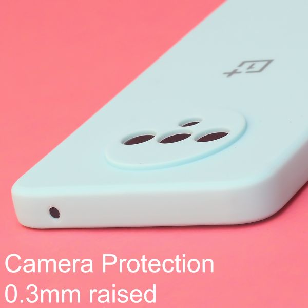 Light Blue Camera Original Silicone Case for Oneplus 7T - The Hatke