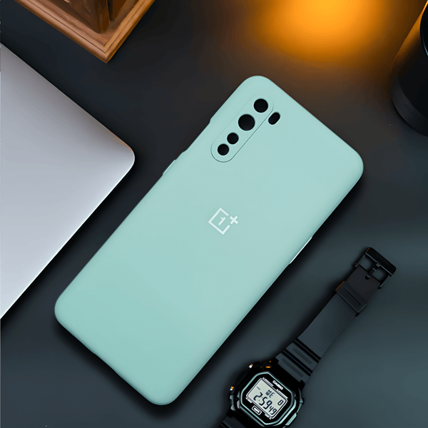 Light Blue Camera Original Silicone case for Oneplus Nord - The Hatke