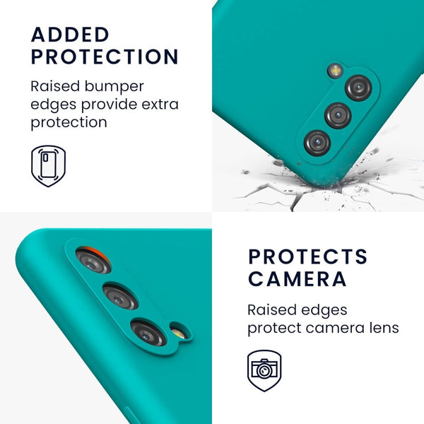 Light Blue Camera Original Silicone case for Oneplus Nord CE - The Hatke