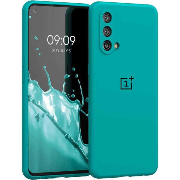 Light Blue Camera Original Silicone case for Oneplus Nord CE - The Hatke