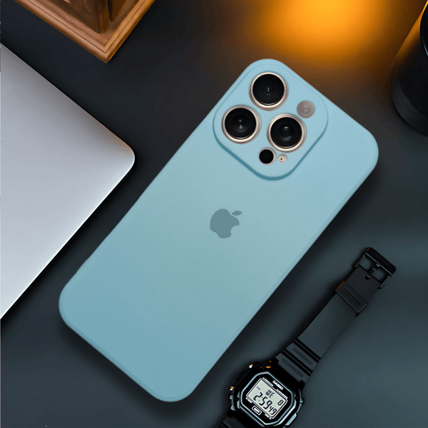 Light Blue Candy Silicone Case for Apple iphone 16 Pro - The Hatke