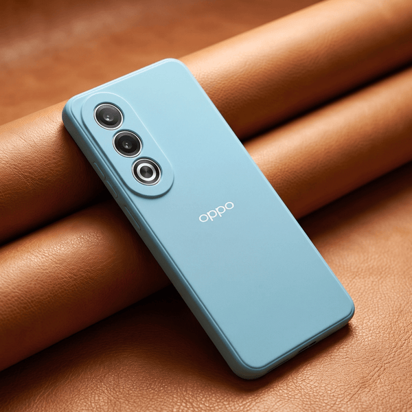 Light Blue Candy Silicone Case for Oppo A3 Pro - The Hatke