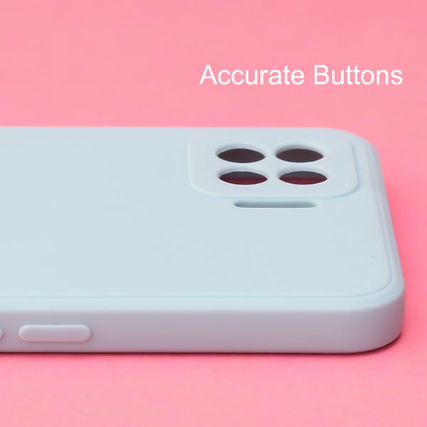 Light Blue Candy Silicone Case for Oppo F17 Pro - The Hatke