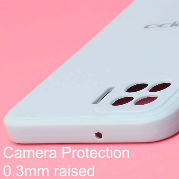 Light Blue Candy Silicone Case for Oppo F17 Pro - The Hatke