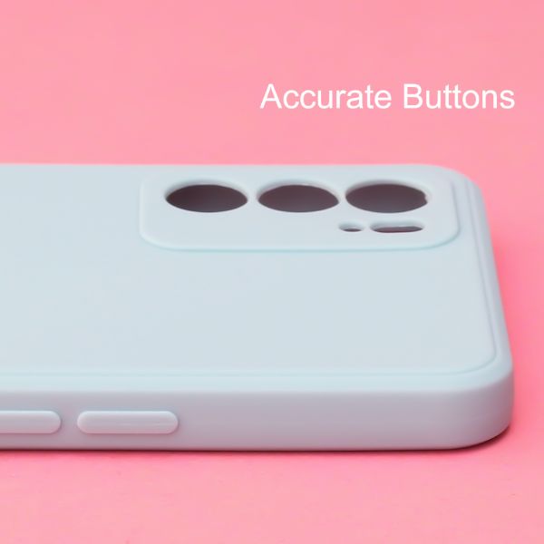 Light Blue Candy Silicone Case for Oppo Reno 6 - The Hatke