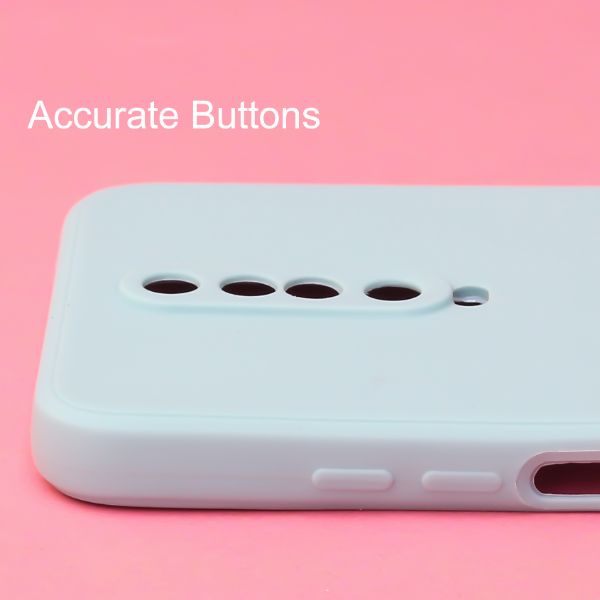 Light Blue Candy Silicone Case for Poco X2 - The Hatke