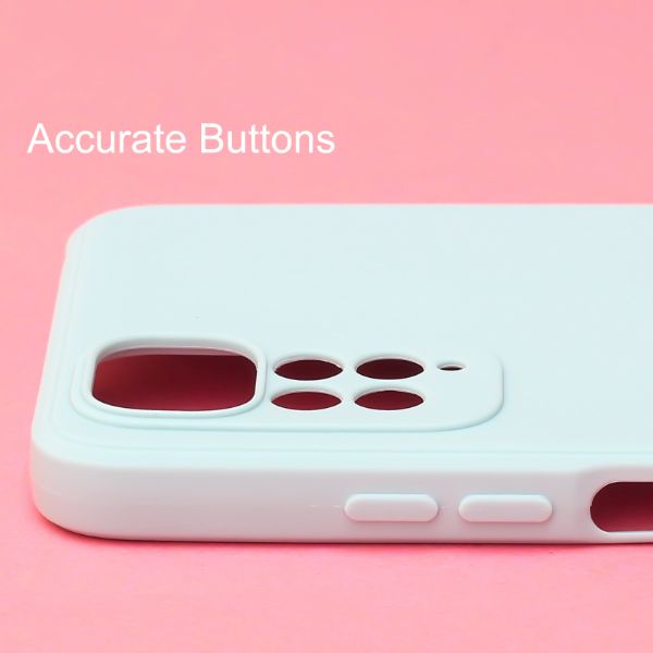 Light Blue Candy Silicone Case for Redmi Note 11 - The Hatke