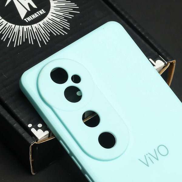 Light Blue Candy silicone Case for Vivo V40 - The Hatke