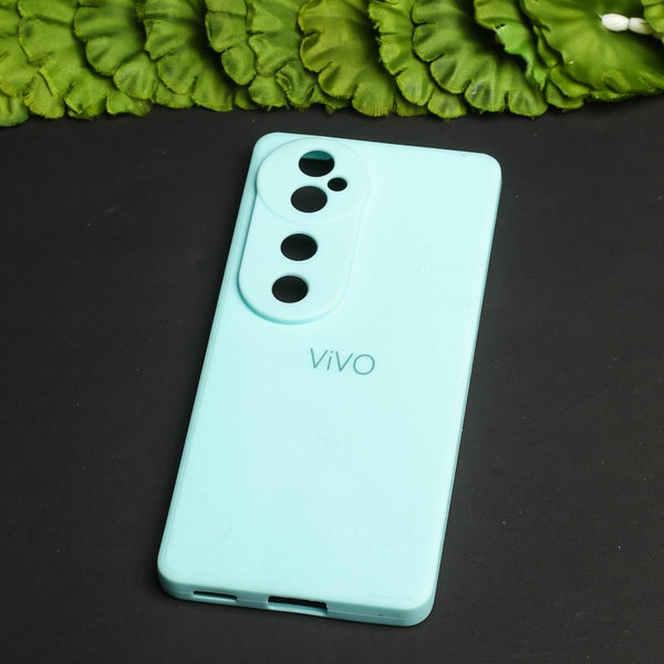 Light Blue Candy silicone Case for Vivo V40 - The Hatke