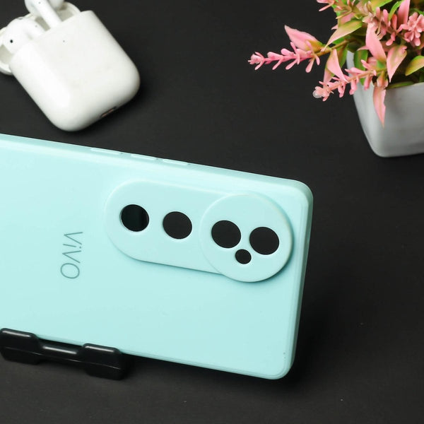 Light Blue Candy silicone Case for Vivo V40 - The Hatke