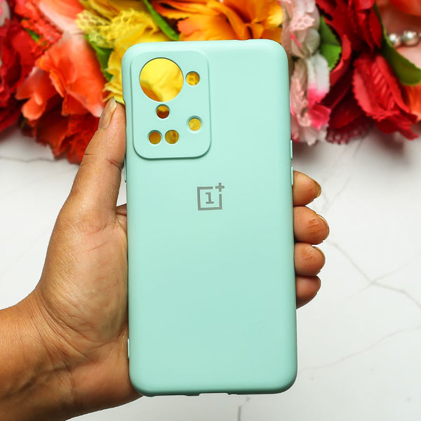 Light Blue Original Camera Safe Silicone case for Oneplus Nord 2t - The Hatke