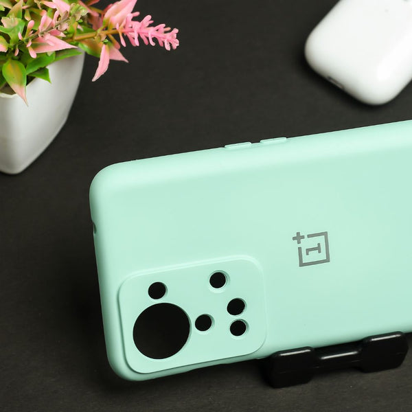 Light Blue Original Camera Safe Silicone case for Oneplus Nord 2t - The Hatke
